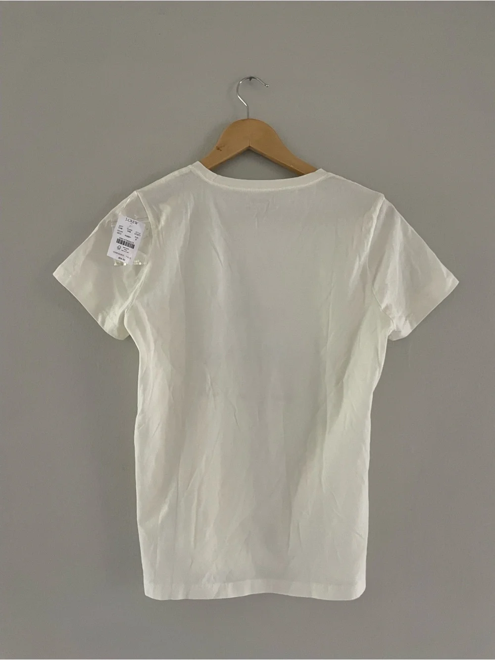 J. Crew White & Cream Short Sleeve Tee Bundle with Gold Champagne Graphics